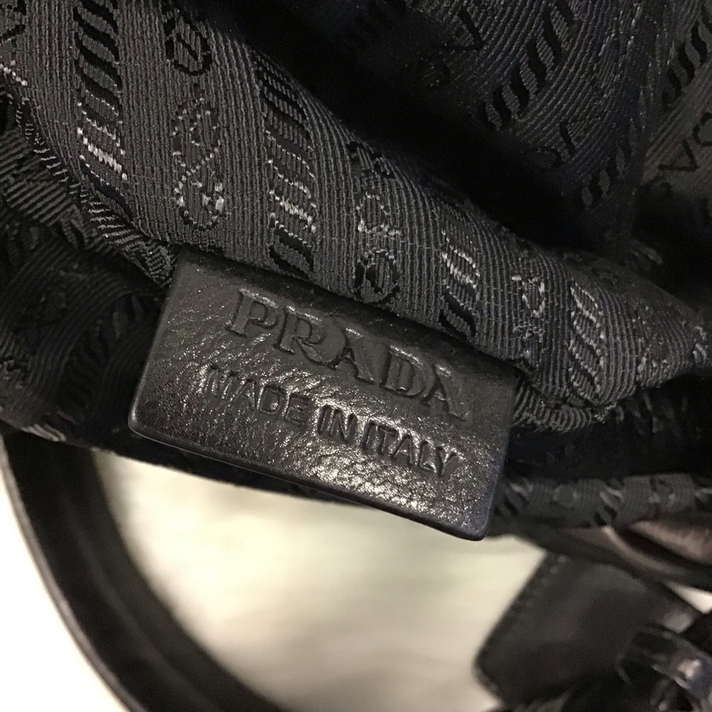 Prada Striped Leather Hobo - Picture 9 of 9